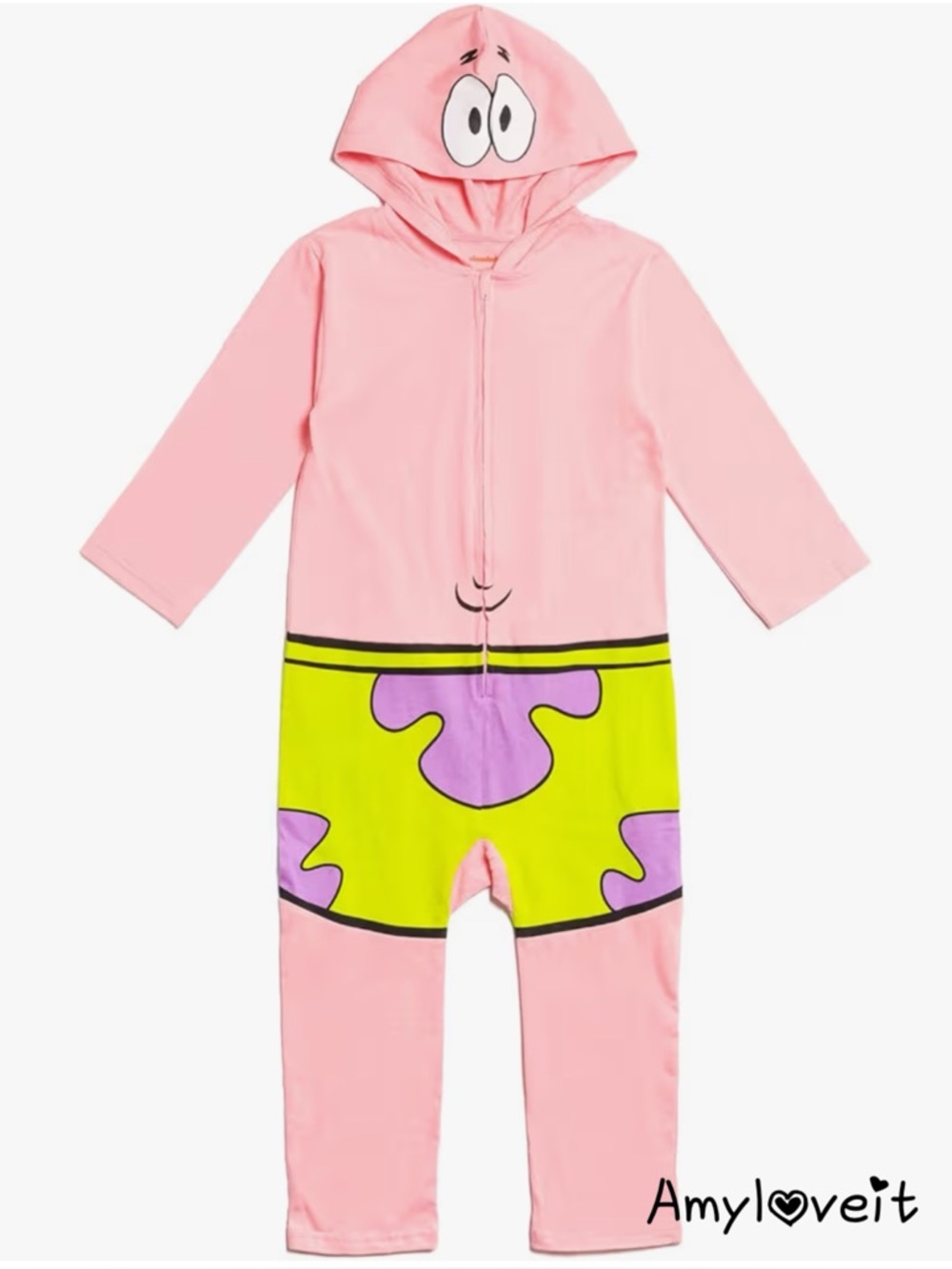 SpongeBob SquarePants Patrick Star Zip Up One-Piece Coverall K1